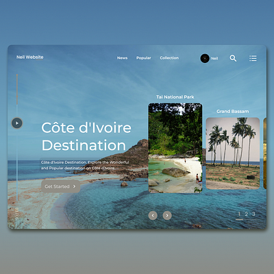 Cote d Ivoire Web Design 3d animation app appdesign branding design graphic design illustration logo motion graphics ui uidesign ux uxdesign