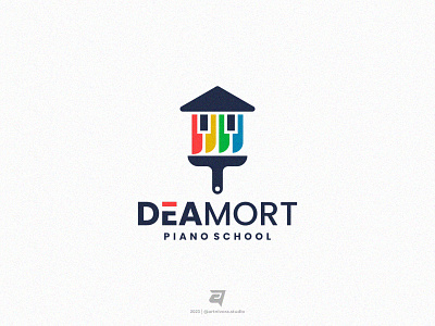 DEAMROT branding colorful design logo logos logotype modern paint piano