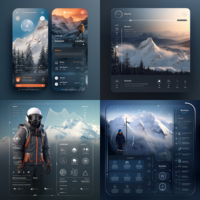 ui design, outdoor sports ui uiux