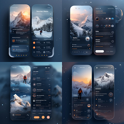 Outdoor sports APP design uiux ux