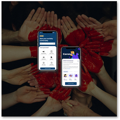 Covid-19 Workforce Enablement App branding design experience design mobile design ui ux
