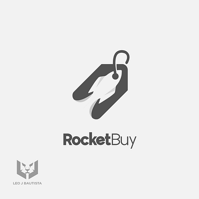Logo for Rocket Buy branding design iconography illustrator logo price tag rocket vector