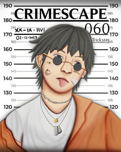 003 CRIMESCAPE "Trickster" art artwork character comic design digital painting digitalart fanart illustration