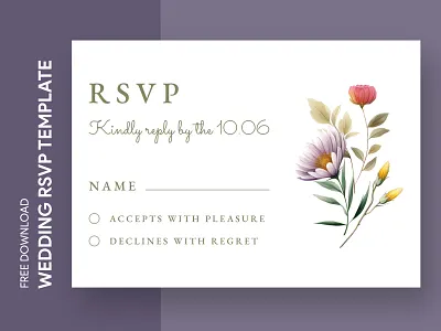 Spring Wedding RSVP Free Google Docs Template ceremony docs free google docs templates free template free template google docs google google docs google docs rsvp template marriage nuptials r.s.v.p. reply response rsvp rsvp for wedding spring template templates wedding wedding rsvp