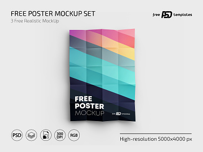 Free PSD Poster Mockup design free freebie mock up mockup mockups photoshop poster posters psd template templates