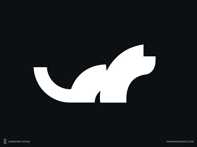 Cat branding cat design illustration logo mark minimal modern samadaraginige simple