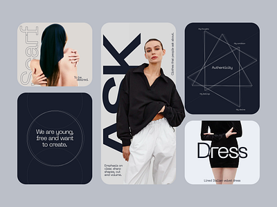 ASK women's clothing store app cloth digital dress graphic design photo typography ui women
