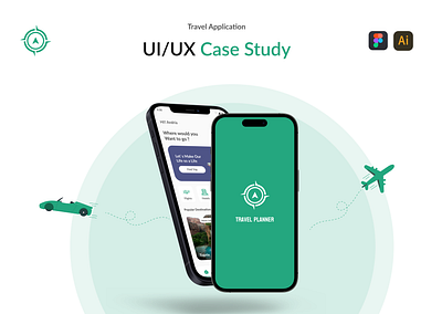 Travel Planner App casestudy figma ui uiux ux ux case study uxdesign