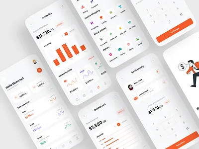 Finance Mobile App app design bank app banking clean design digital bank finance app financial fintech fintech app minimal mobile app mobile app design money transfer payment transaction transfer trendy design ui ui design