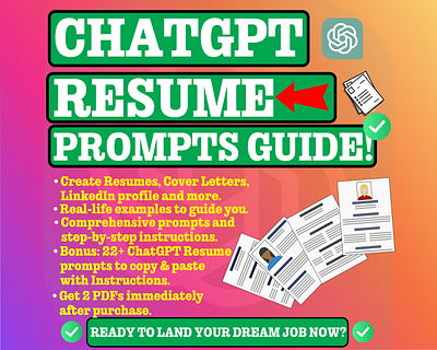 Chatgpt resume prompts guide prompts generator