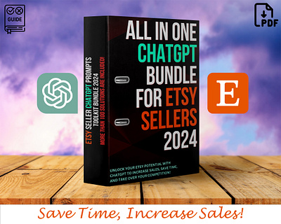 Etsy Seller ChatGPT Shop kit Bundle 2024 etsy shop branding kit