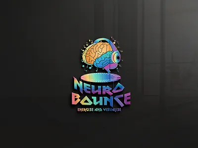Music brand Logo brain branding colorfull graphic design logo music musicbrand neuro bounce logo