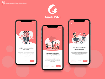 Onboarding Anak Kita : Parenting Apps anak kita daughter dribble figma graphic design kids landing page logo mother onboarding parent parenting parenting apps pink ui ux