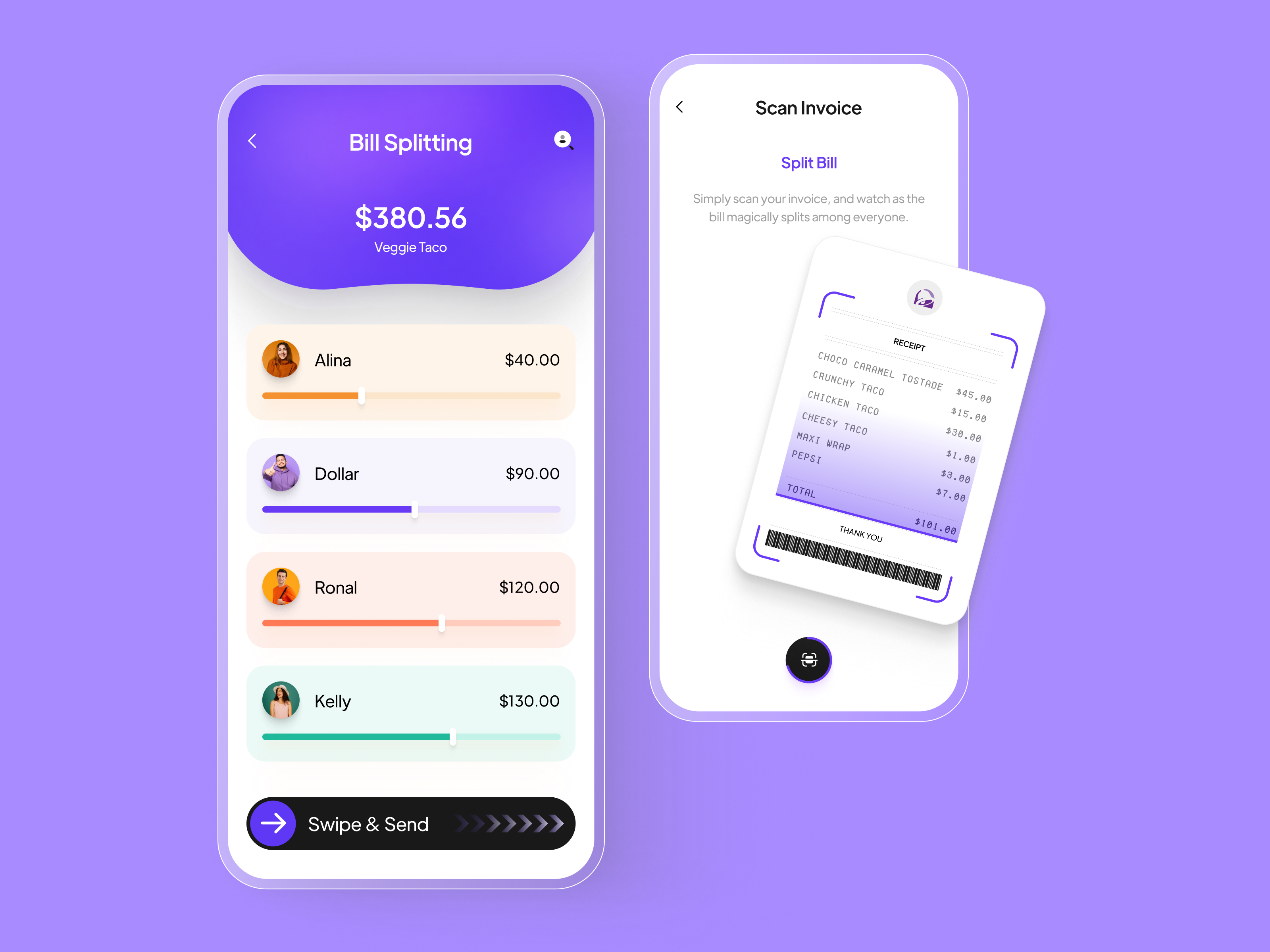 Bill Splitting App By Ultroneous Technologies On Dribbble