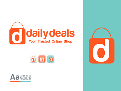 Concept logo design for 'Daily Deals' e-commerce shop. branding graphic design logo ui