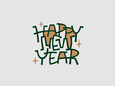 Happy New Year! 2024 branding happy new year lettering logo logotype