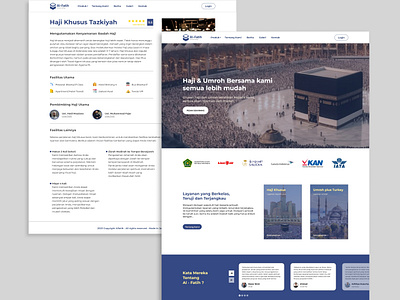 Web Design - Al-Fatih Travel Umroh graphic design travel ui uiux design web design web developmen