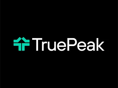 TruePeak©️ branding finance fintech invest logo mark mountain peak summit t tech tletter
