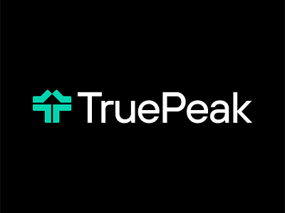 TruePeak©️ branding finance fintech invest logo mark mountain peak summit t tech tletter