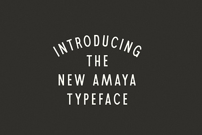 Amaya A Tall Display Typeface amaya a tall display typeface font hand drawn font sans serif font versatile