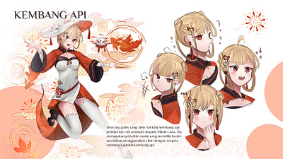 KEMBANG API: CHARACTER DESIGN character design concept art illustration