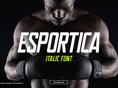 Esportica Italic display esportica esportica italic font header font modern sans serif