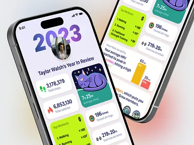 2023 Year in Review bento recap wrapped yealy report