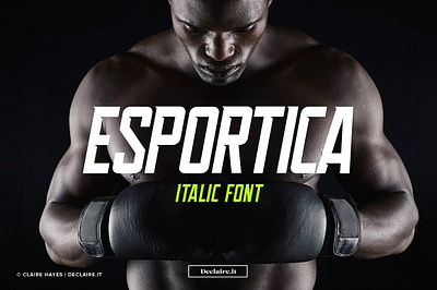 Esportica Italic display esportica esportica italic font header font italic modern sans serif