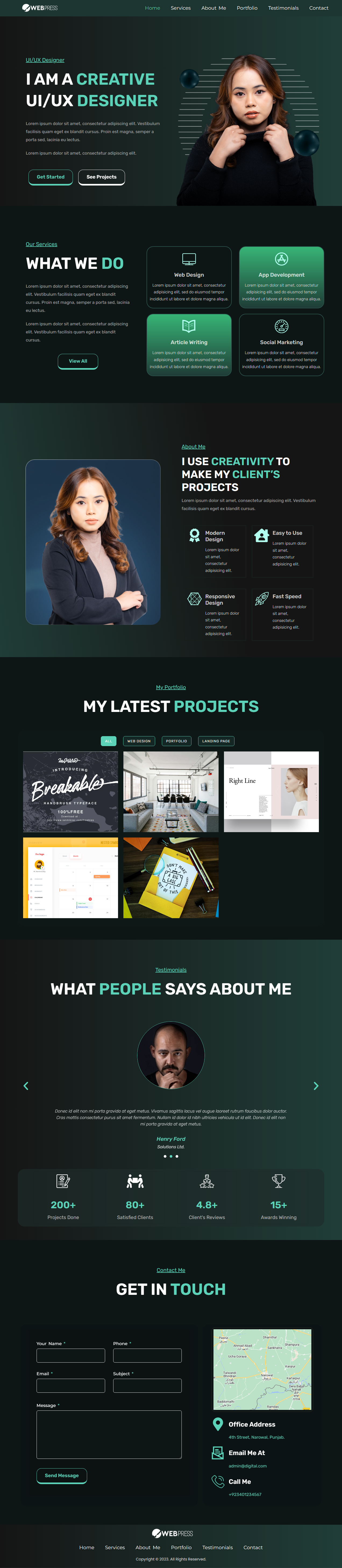 Creative Agency Web Design Inspiration design inspiration elementor design ui design web design web inspiration webpress wordpress wordpress design
