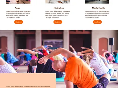 Figma web design for yoga and meditation centre figma figma design yoga