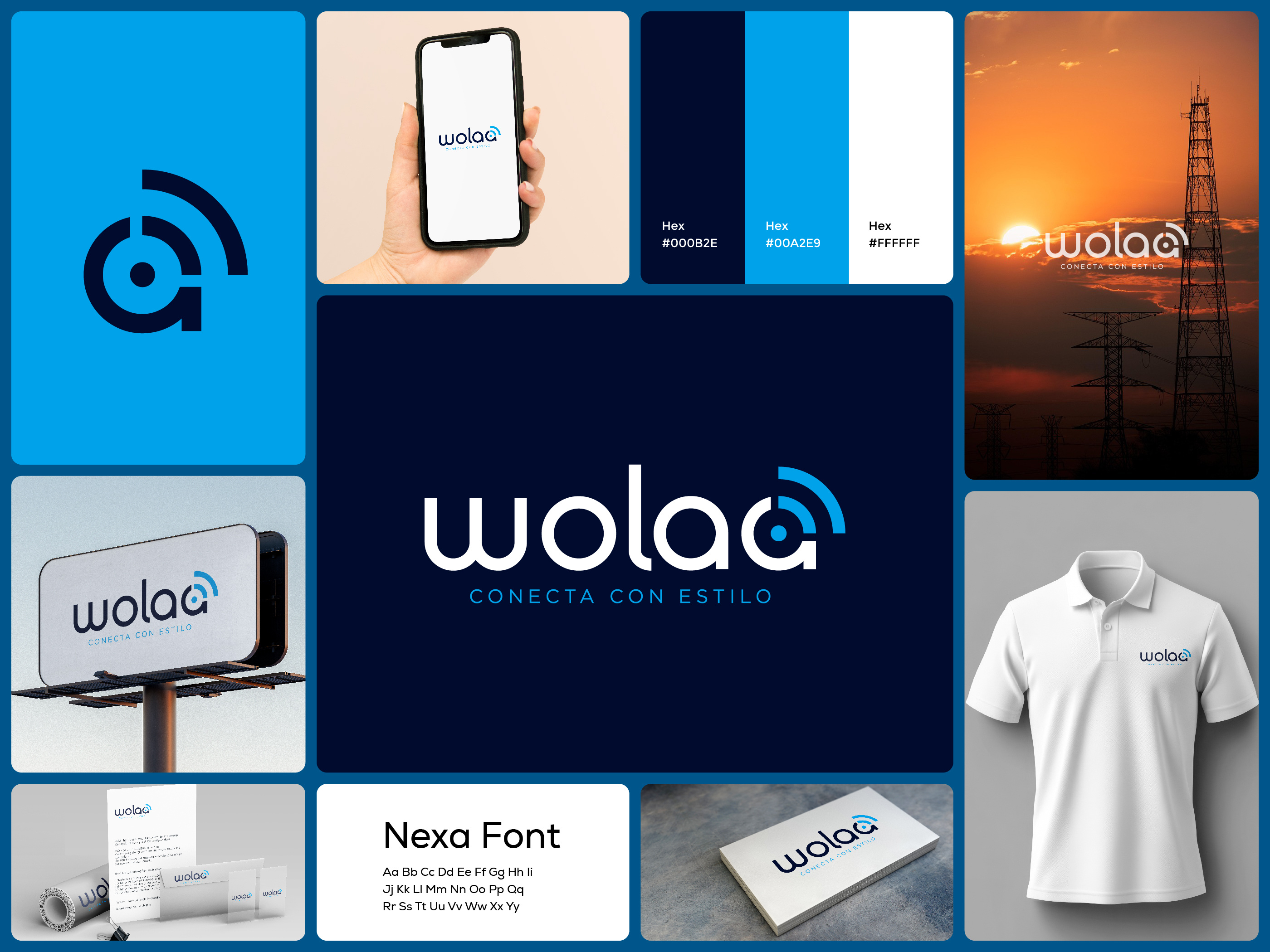 Wolaa — Tech & Telecom Brand Identity System brandidentity connectivitybrand designportfolio digitalbrand dribbble logodesign modernlogo techbranding telecombranding visualidentity