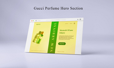 Hero Section Design | UX/UI Design adobe xd design figma gucci hero page landing page perfume ui ux web site