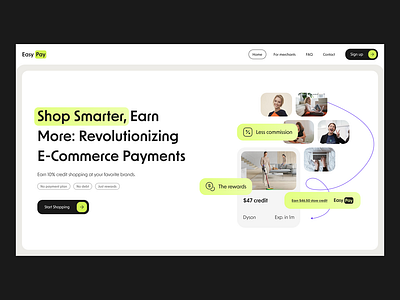 Easy Pay | Design concept ai concept design e commerce interface landing ui uiux user expirience ux web webdesign website