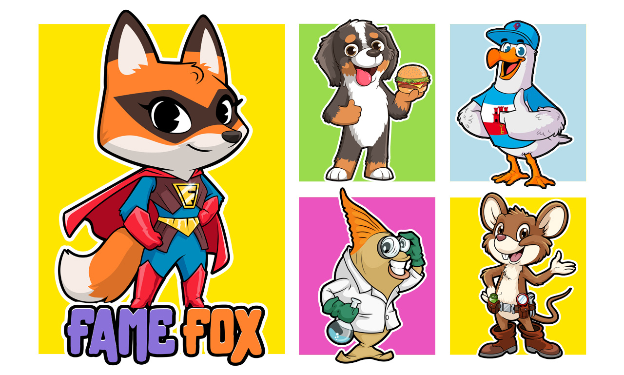 Cartoon Character Design, Mascot Design, Cartoon Logo abrang cartoon cartoon character cartoon dog cartoon fox character design custom cartoon character custom cartoon logo custom design cartoon design design character design logo fiverr fiverr cartoon fiverr cartoon logo fiverr.comabrang fox logo mascot sticker vector cartoon character
