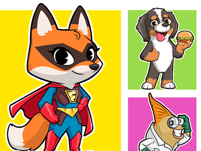 Cartoon Character Design, Mascot Design, Cartoon Logo abrang cartoon cartoon character cartoon dog cartoon fox character design custom cartoon character custom cartoon logo custom design cartoon design design character design logo fiverr fiverr cartoon fiverr cartoon logo fiverr.comabrang fox logo mascot sticker vector cartoon character