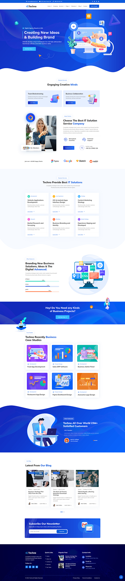 Techno - Total IT Solutions & Multi-Purpose WordPress Theme startup