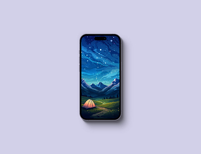 4K Camp Wallpaper for Mobile android camp camping design iphone nature phone ui wallpaper