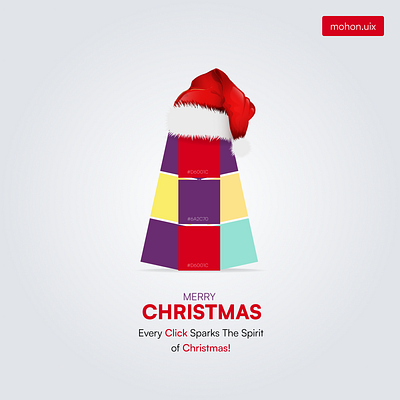 Christmas Day Creative poster for Ui UX Agency branding christmas concept creative graphic design ui