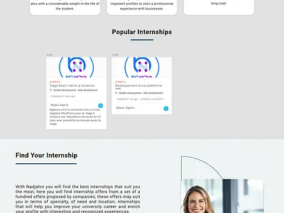 Intership Plateform - website nadjahni.com website