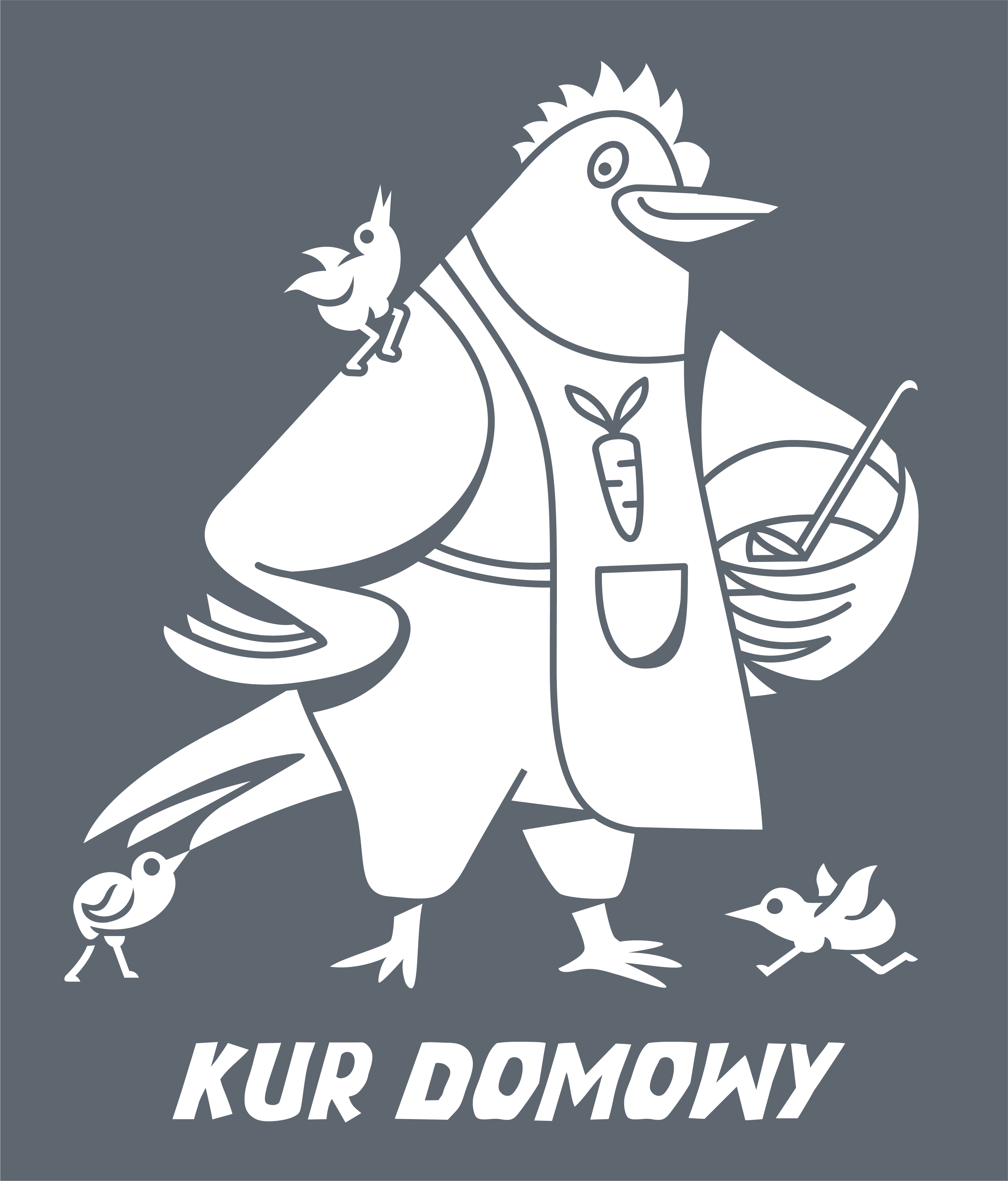 House rooster cartoon character children cooking home housework illustration rooster