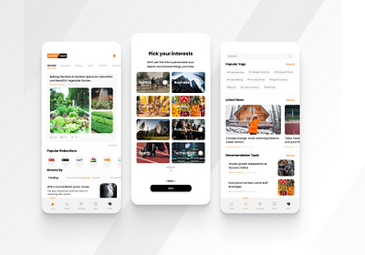 news app ui design branding logo ui