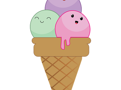 IceCream Illustration!🍦✨ artistictreats creativeprocess designinspiration digitalart 🚀 graphic design icecreamillustration illustrationmagic logo sweetartistry