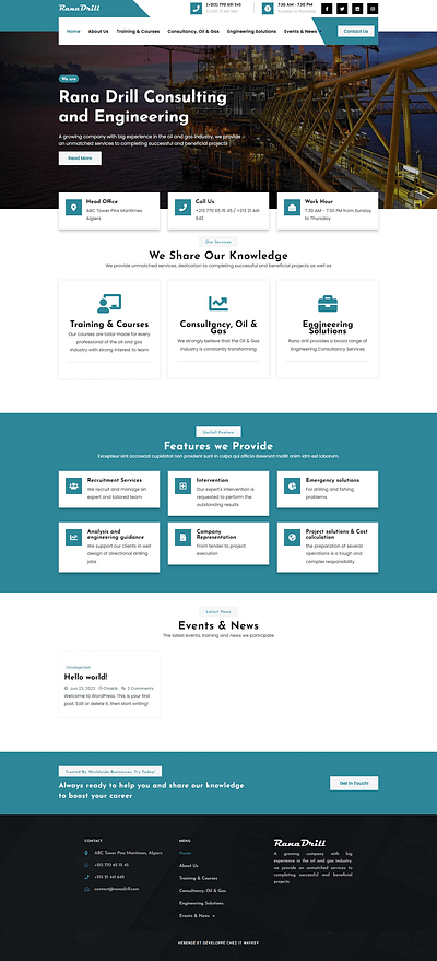 ranadrill.com - Consulting and Engineering Website