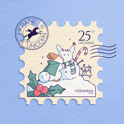 Merry Christmas animation animal animation bunny character character design christmas christmas animation cute animation cute illustration illustration snowman