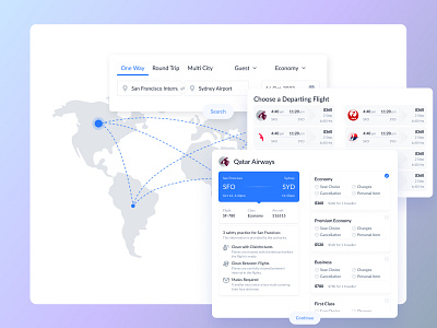 Flight Booking App Component booking component flight flight booking system saas ui user journey ux web application