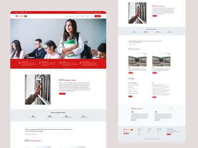 College Website college website design inspiration landing page ui ui design web design website design