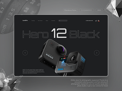 E-commerce / LensPro design e commerce figma graphic design