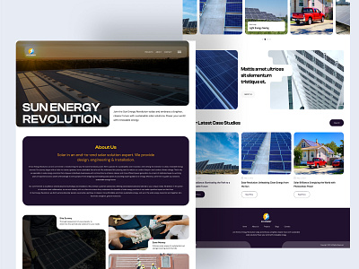 Solar Power☀️ Landing Page Design green ui ux