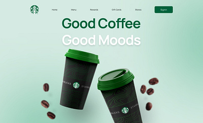 Starbucks Redesign animation graphic design motion graphics starbucks starbucks redesign ui