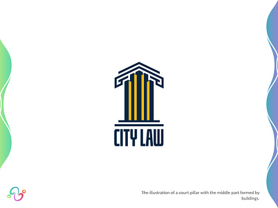 City Law Logo attorney brand design brand designer building city cityscape construction justice law lawyer logo design logo designer logo for sale logo idea logo inspiration logomark logotype pillar town zzoe iggi